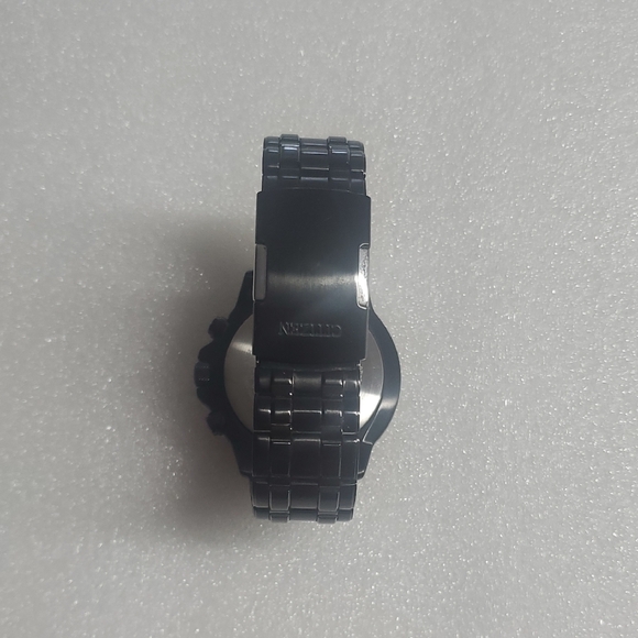 Citizen Eco-Drive Black and Orange Chronograph Watch - Picture 6 of 8